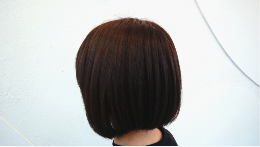 前下がりボブ ヘアカタログ 奈良県で口コミが大評判の美容室 美容院 ヘアサロン ウェルズ